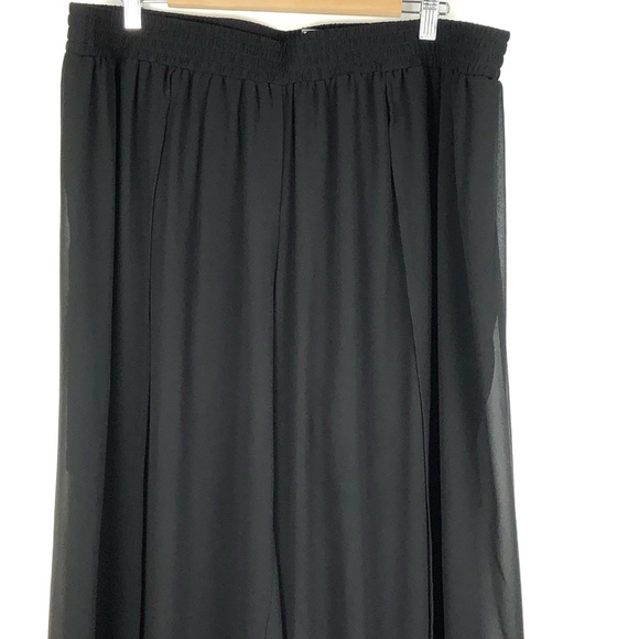 TORRID chiffon panels sheer wide leg pants b8 - Picture 5 of 8